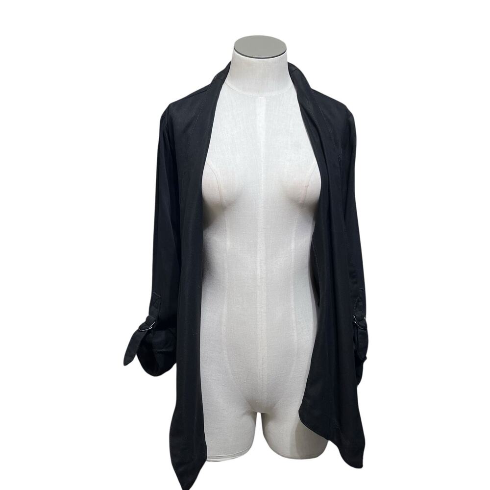 Resort Vacation Coastal White House Black Market Buckle Sleeve Jacket Sz S